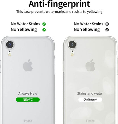 iPhone XR Hülle 2 × Panzer Schutzglas Ultra Transparent Silikon Gel