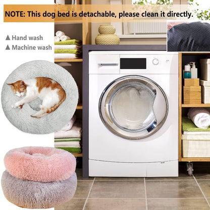 Rundes Hundebett Flauschig Donut – Bequemes Hundesofa 5XL