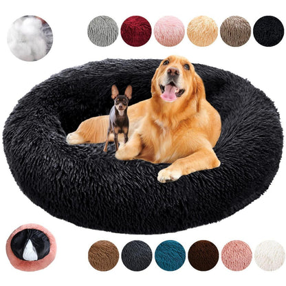 Rundes Hundebett Flauschig Donut – Bequemes Hundesofa 3XL