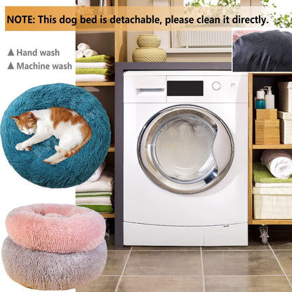 Rundes Hundebett Flauschig Donut – Bequemes Hundesofa 3XL