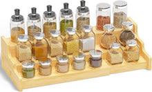 Ausziehbares Bambus Gewürzregal Stehend Organizer Rack