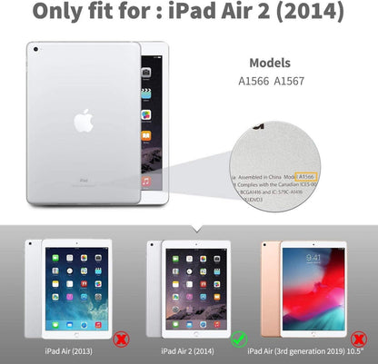 iPad Air 2 Hülle Ultra Dünn Transluzent Matt Rückseite