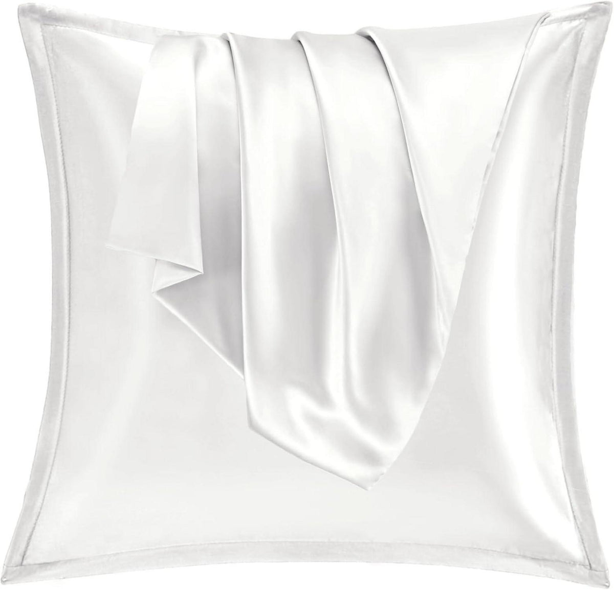 Satin Kissenbezug 80x80 2er Set Weich Silk Seidenkissenbezug Curly