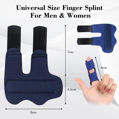 Fingerschiene 2er Set Finger Schiene Stabilisator Blau