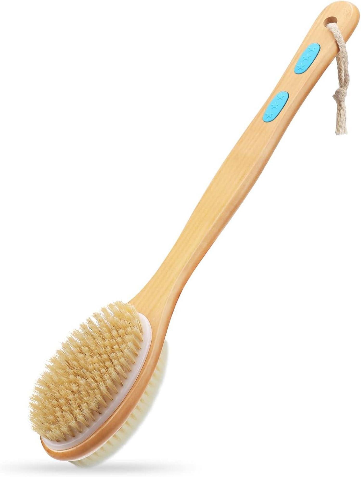 Rückenbürste Dusche mit Langem Stiel, Doppelseitige Peelingbürste