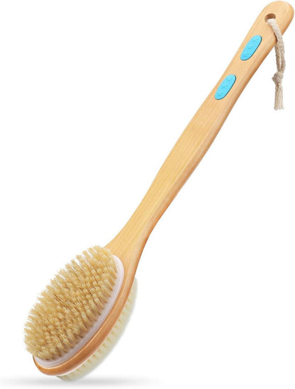 Rückenbürste Dusche mit Langem Stiel, Doppelseitige Peelingbürste