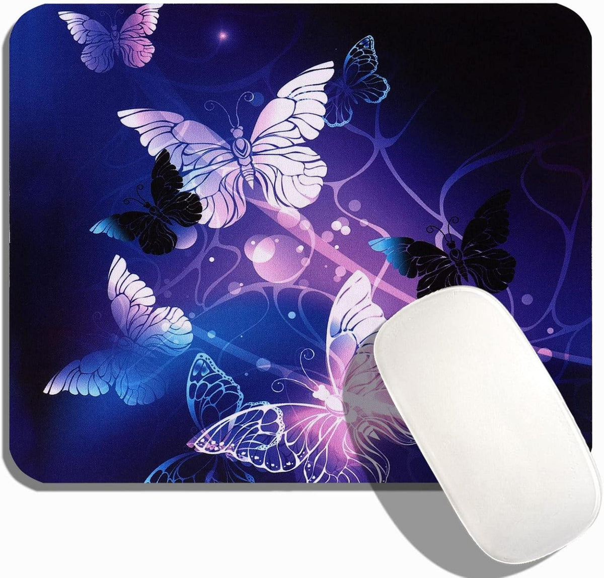 AOKSUNOVA Mauspad Schmetterling Motiv Frauen Lila 240 x 200 mm