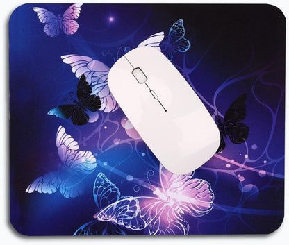 Schmetterling Mauspad Frauen Lila 240x200mm - Abwaschbar & Rutschfest