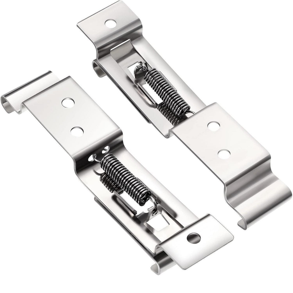 Federbelastete Kennzeichen Clips Edelstahl 2er Set