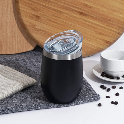 Weinbecher Edelstahl Stemless Deckel Doppelwandige Unbreakable Travel