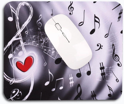 Mauspad Motiv Mädchen Musik Schön 240x200 mm Bunt Ultra glatte Oberfläche