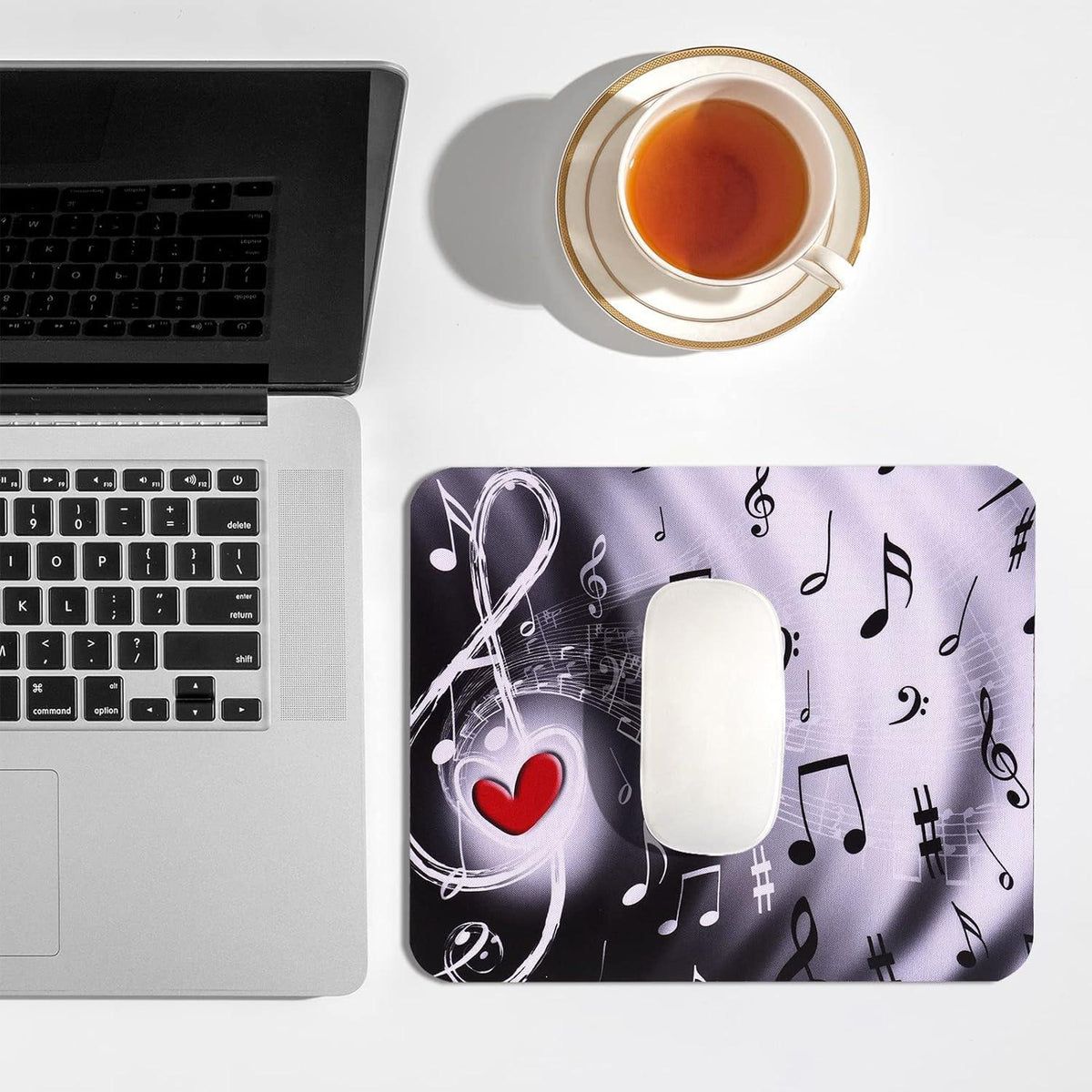 Mauspad Motiv Mousepad Klein Bunt Mädchen Musik 240 x 200 mm