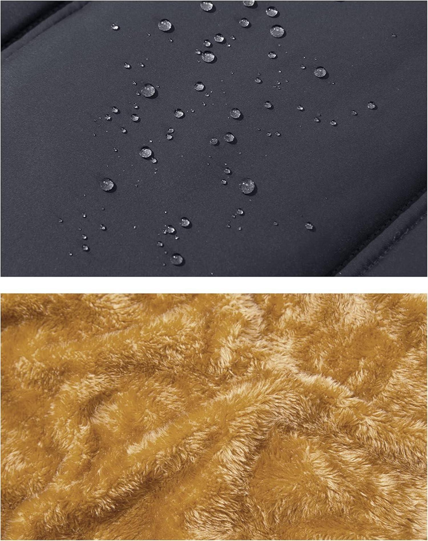 Herren Winterweste gefüttert Outdoor Fleeceweste Thermo Multi Taschen 3XL