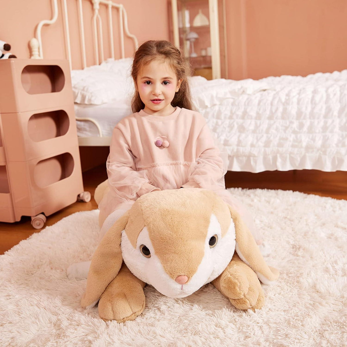 Riesiger Kuschelhase 78cm - Flauschiges Plüschtier Geschenk