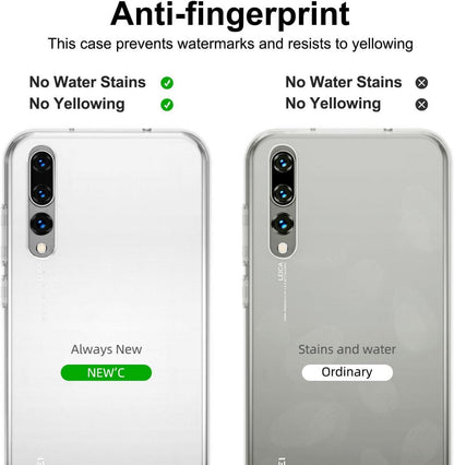 Huawei P20 Pro Hülle + 2 x Panzer Schutz Glas - Ultra Transparentes