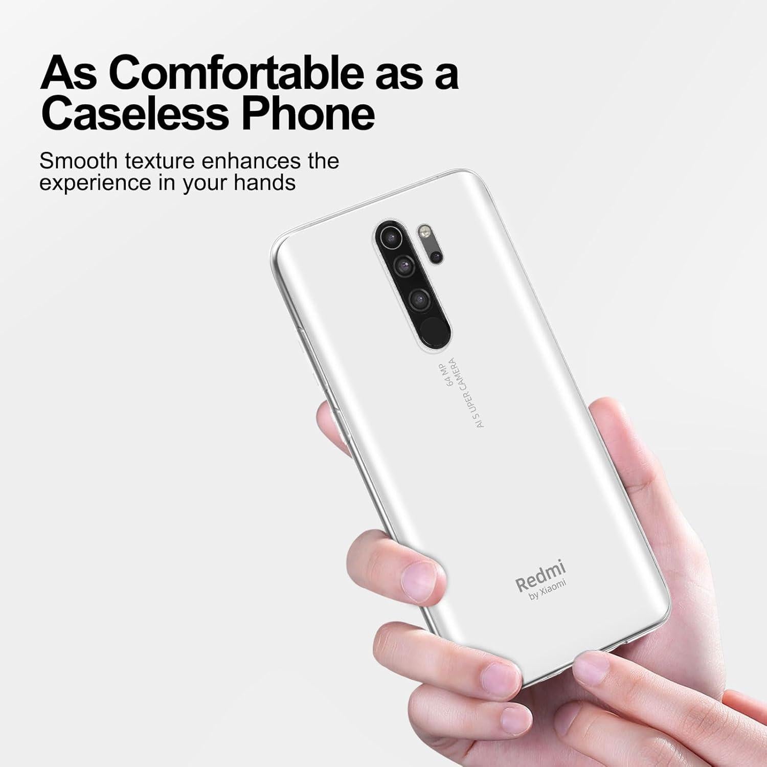 NEW'C Xiaomi Redmi Note 8 Pro Hülle + Panzer Schutzglas-Set