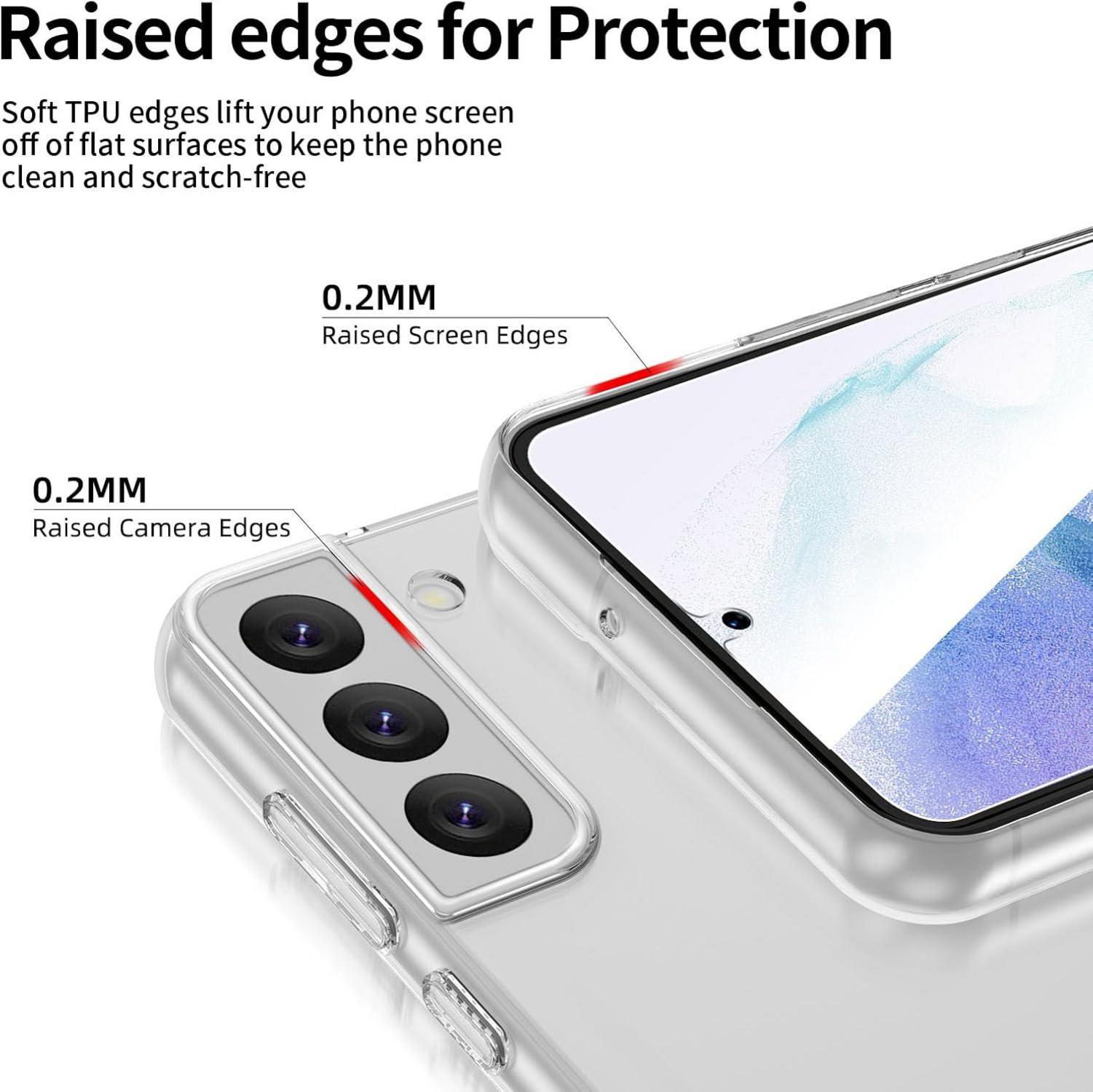 Hülle und Panzer Schutzglas für Samsung Galaxy S21 5G