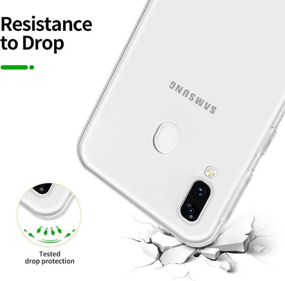 Hülle Samsung Galaxy A20e + 2x Panzer Schutz Glas Ultra Transparent