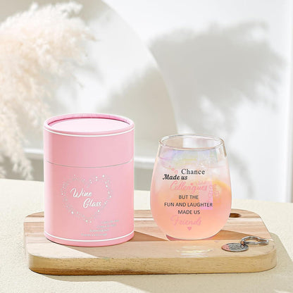 Kollegen Weinglas ohne Stiel 14 OZ Irisierend Abschiedsgeschenk