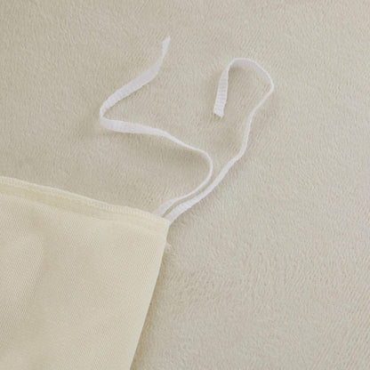 Flauschige Winterbettwäsche 135x200 cm Beige Creme Fleece Set