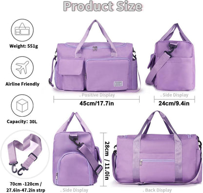 FIORETTO 35L Damen Sporttasche mit Schuhfach und