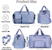35L Damen Sporttasche Faltbare Reisetasche mit