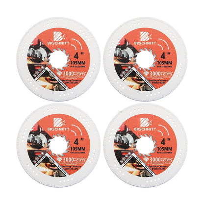 Diamant-Trennscheiben 4er-Set 105mm für Metall & Stahl