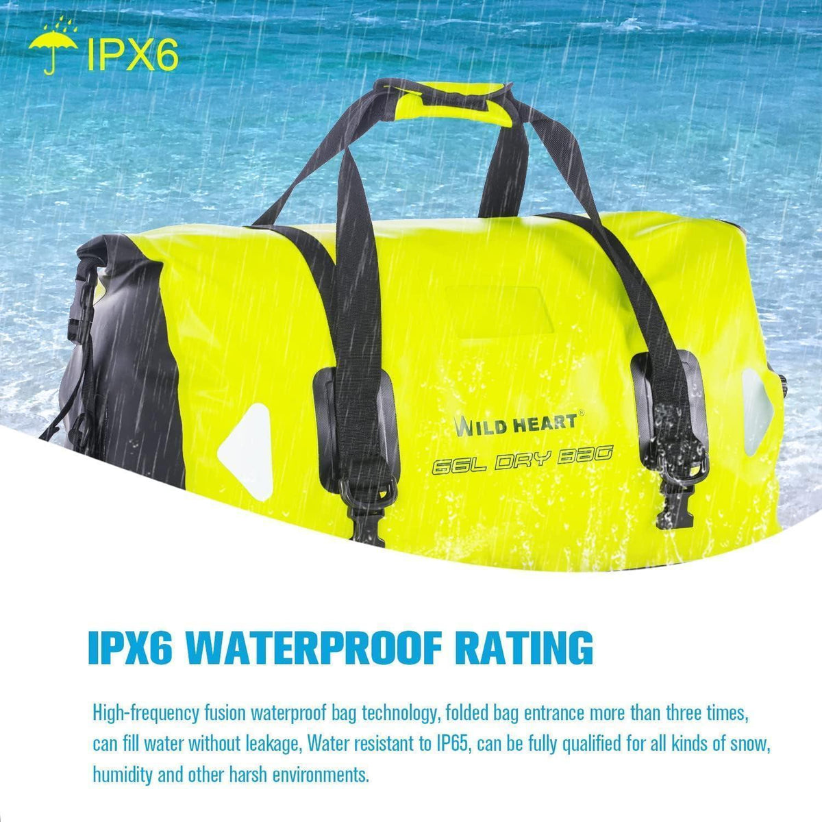 Wasserdichte Reisetasche 40L/66L/100L für Wassersport & Outdoor