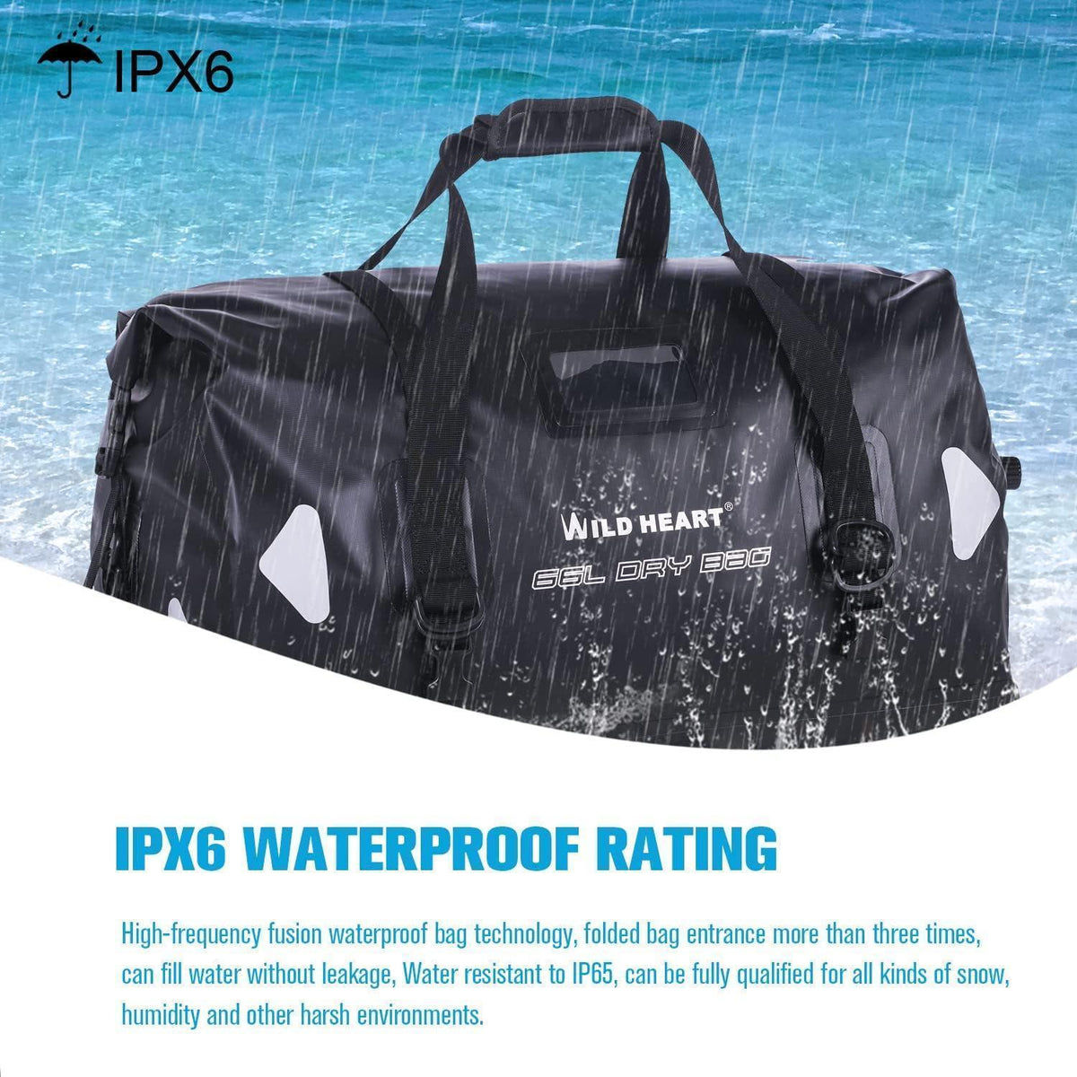 Wasserdichte Reisetasche 40L/66L/100L für Wassersport & Outdoor