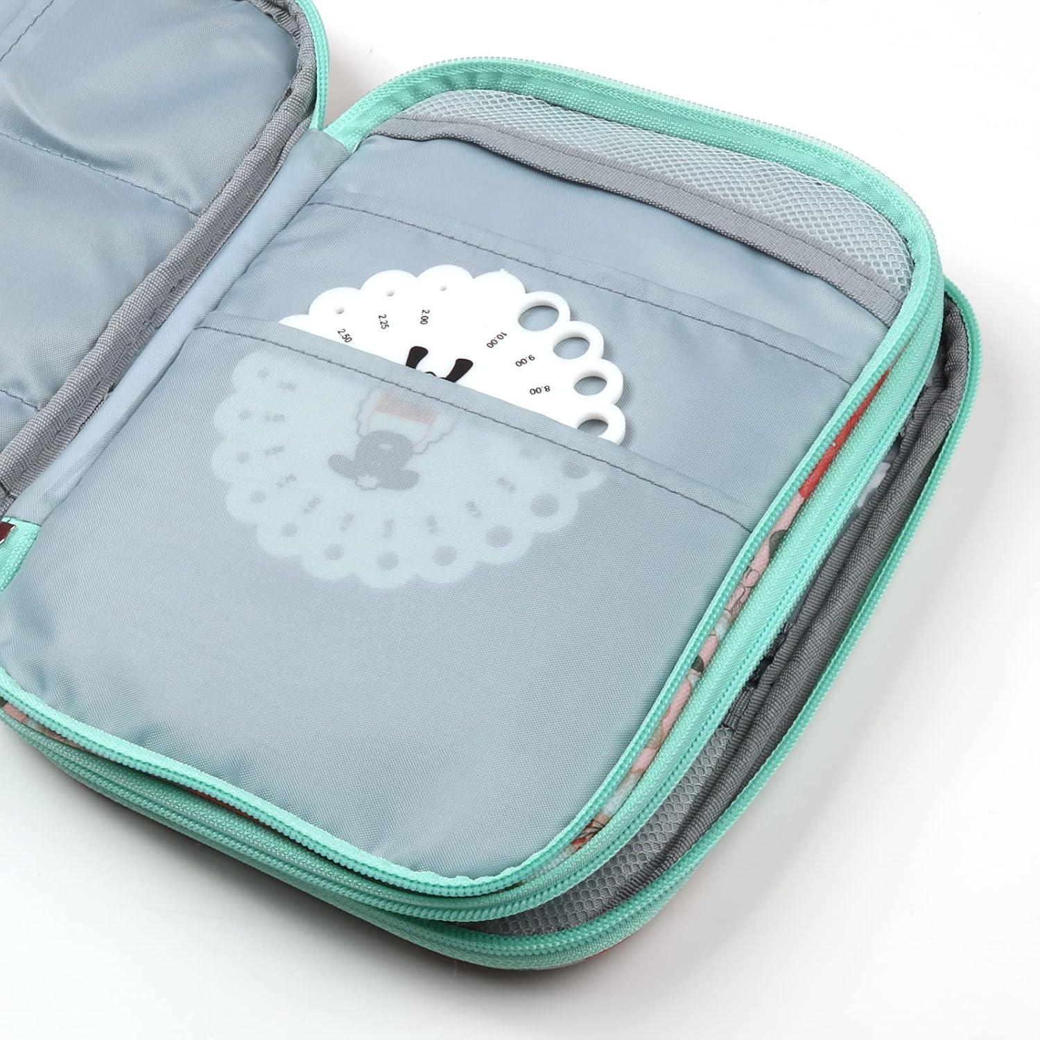 Edelstahl Rundstricknadel Set 9 Stück 80cm Etui Häkelzubehör 2,5-10mm