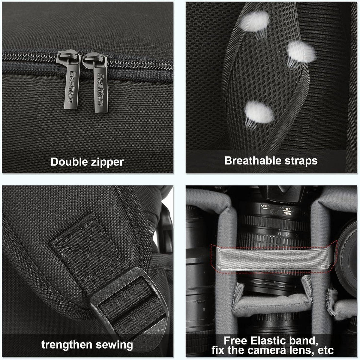 Kamerarucksack wasserbeständig für spiegellose DSLR/SLR Kameras