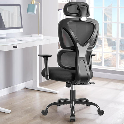 Ergonomischer Bürostuhl mit Kopfstütze und