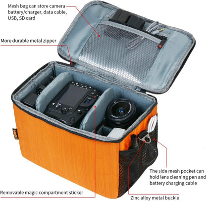 FOSOTO DSLR-Kameratasche wasserdicht für Sony Canon Nikon Kamera Zubehör