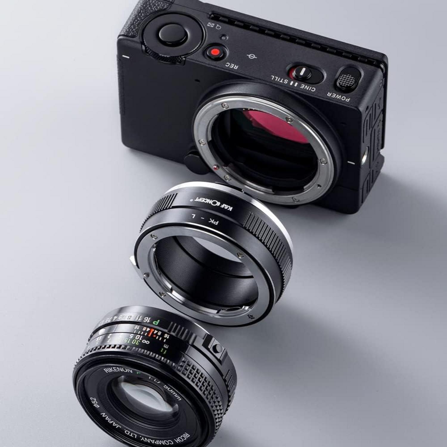 Adapter PK-L für Pentax K-Objektive auf L-Mount-Kamera