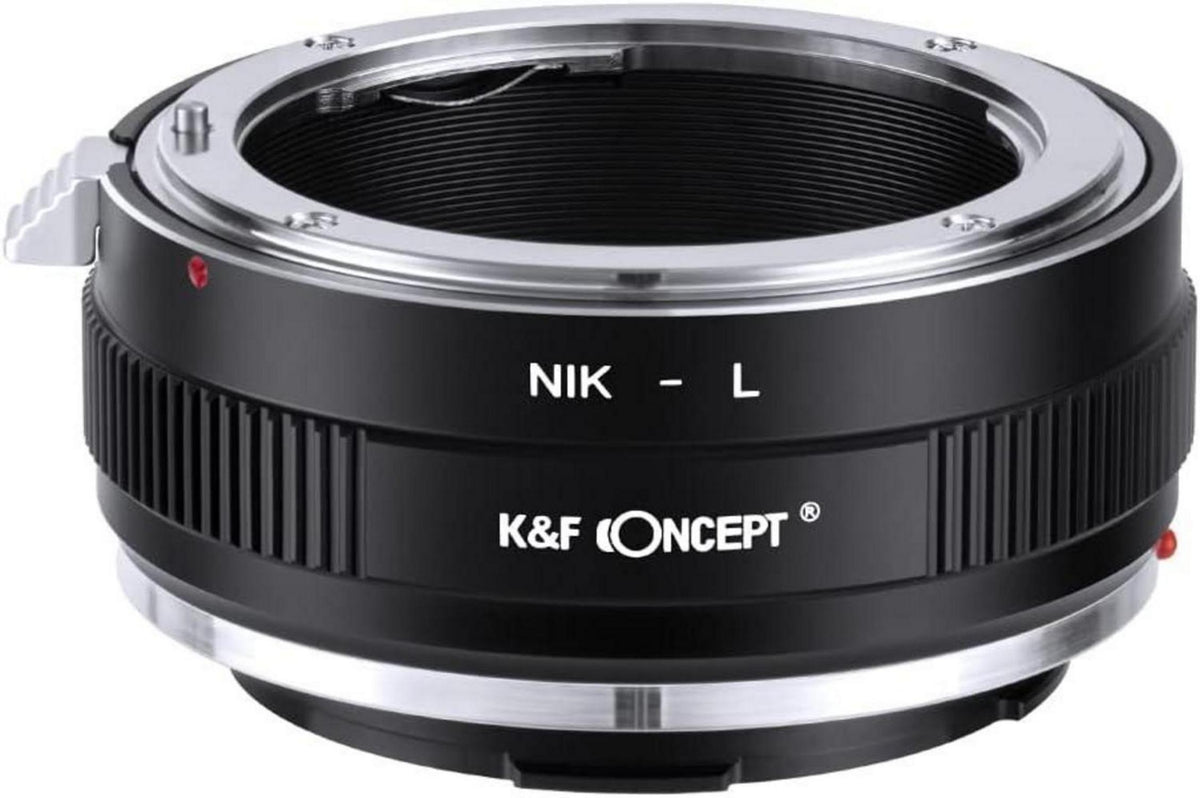 Objektivadapter für Nikon F-Objektiv auf L-Mount Kamera