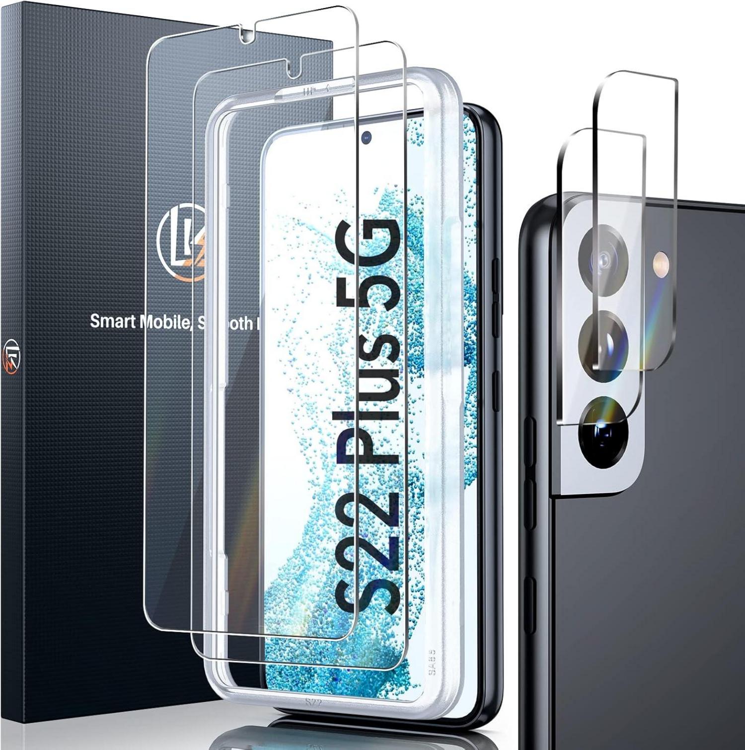 Panzer Schutz Glas Samsung Galaxy S22 Plus 5G Fingerabdruck-ID