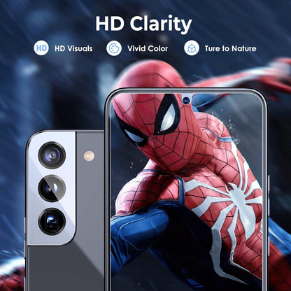 Panzer Schutzglas Samsung Galaxy S22 Plus 5G 2 Stück Kameraschutz