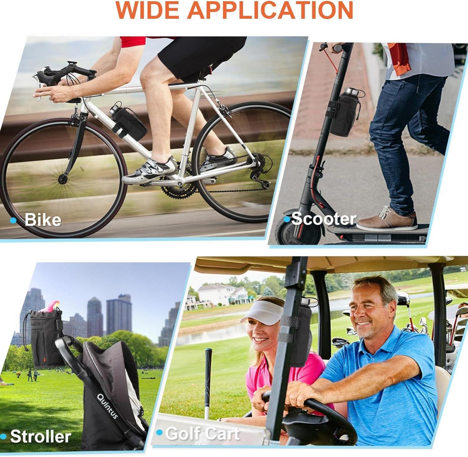 Fahrrad Flaschenhalter 24oz Schwarz 2 Stück - Isolierter