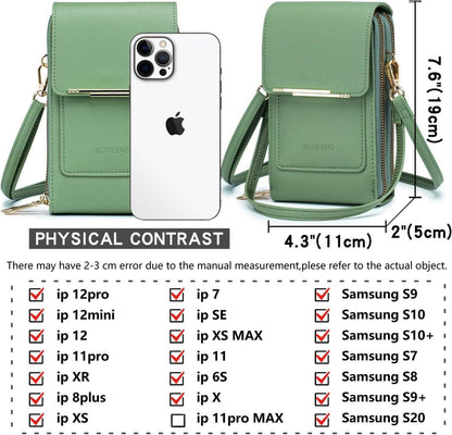 Kleine Damen Handytasche Umhängetasche 3in1 RFID Sicherheitsfach