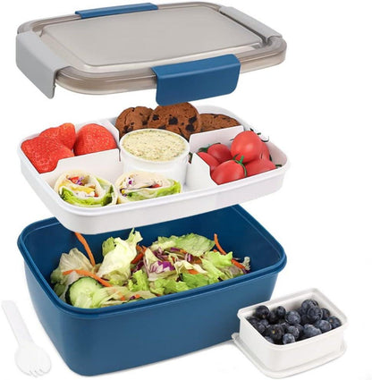 Bugucat Lunchbox 2000ML Auslaufsichere Brotdose mit Fächern