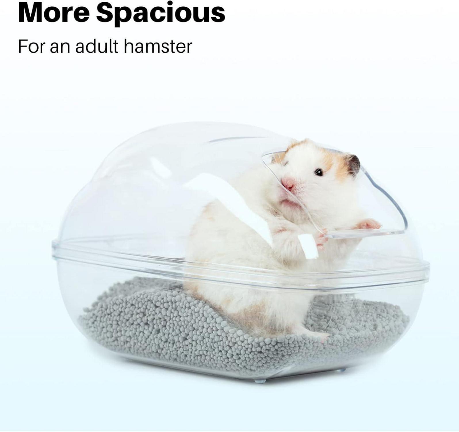 Transparentes Hamster Sandbad Badezimmer Toilette Chinchilla Gerbil Sandkasten