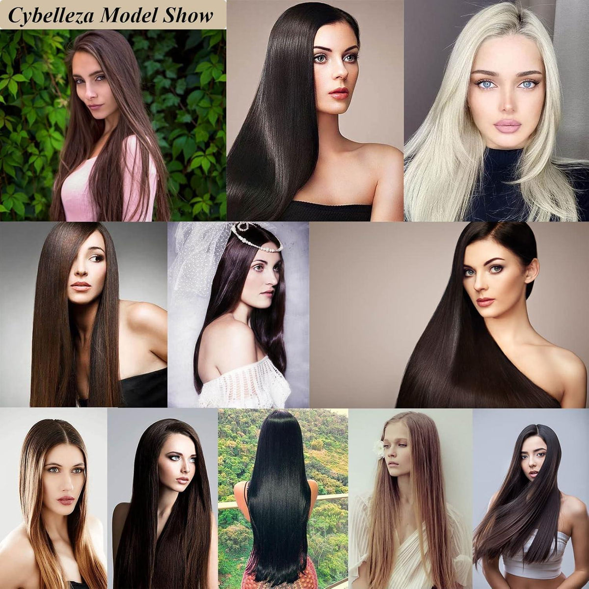 Clip-in Haarverlängerung Dunkelbraun 60/70cm