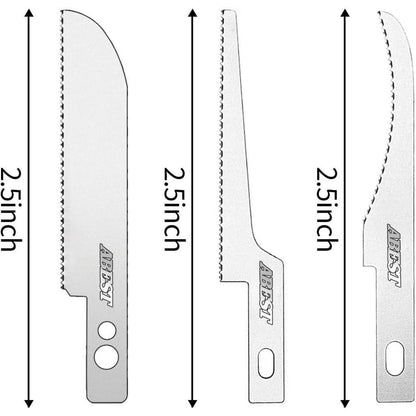 Mini-Handsäge mit 12 Klingen für Modellbau und Heimwerken