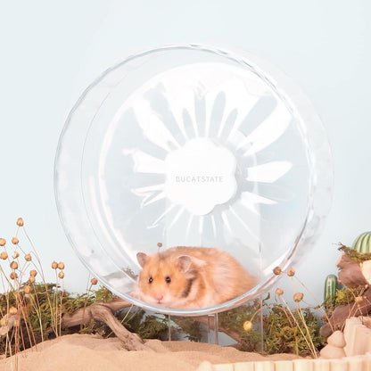 Transparentes Hamsterrad 26cm Laufrad Hamster Spielzeug Leise rutschfeste