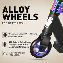 Stunt Scooter Trick Roller 100mm Räder ABEC-9 Lager Blau
