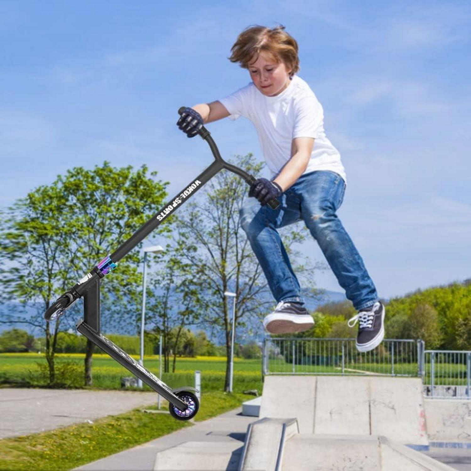 Stunt Scooter Profi Freestyle Trick Roller für Kinder ab 6 Jahre 100mm