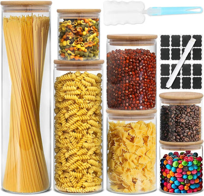 Vorratsgläser mit Deckel Set, Aufbewahrungsglas BPA-frei