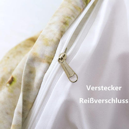 Damier Bettwäsche-Set 135x200 - Meer Strand Motiv, 4-teilig