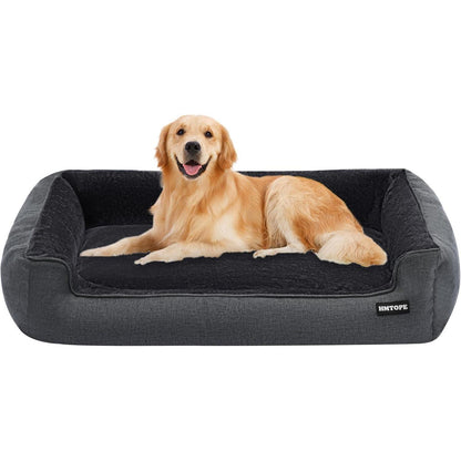 Hochwertiges Hundebett Hundekissen waschbar 110x86x26 cm