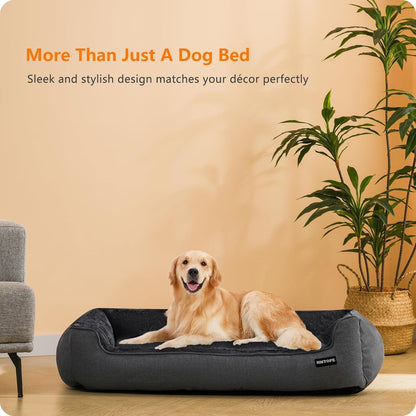 Hochwertiges Hundebett Hundekissen waschbar 110x86x26 cm